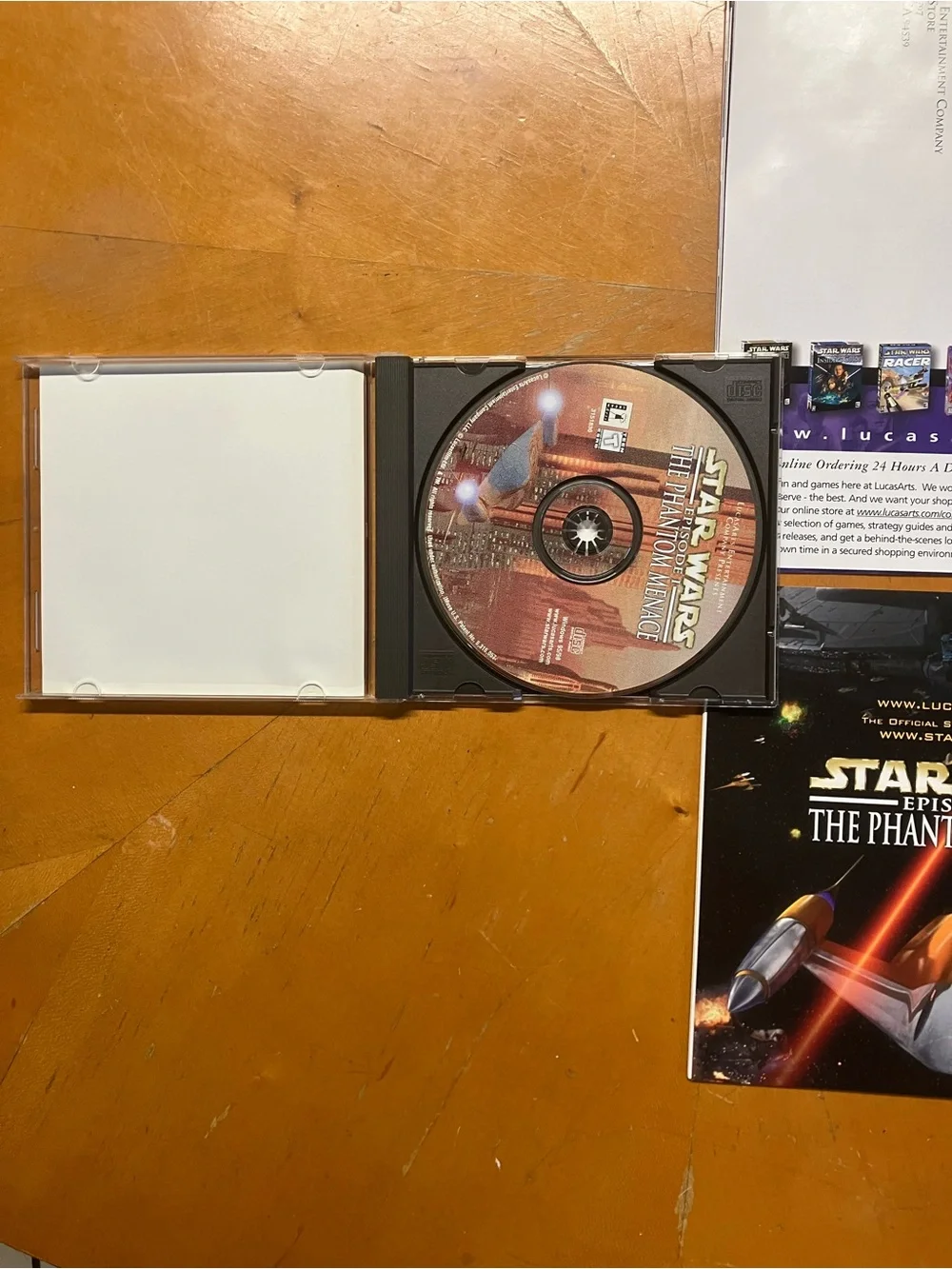 Star Wars Episode 1 The Phantom Menace PC Game Vintage 1999 Complete Big Box